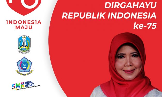 SMKN 2 Buduran mengucapkan Dirgahayu Kemerdekaan Republik Indonesia Ke-75